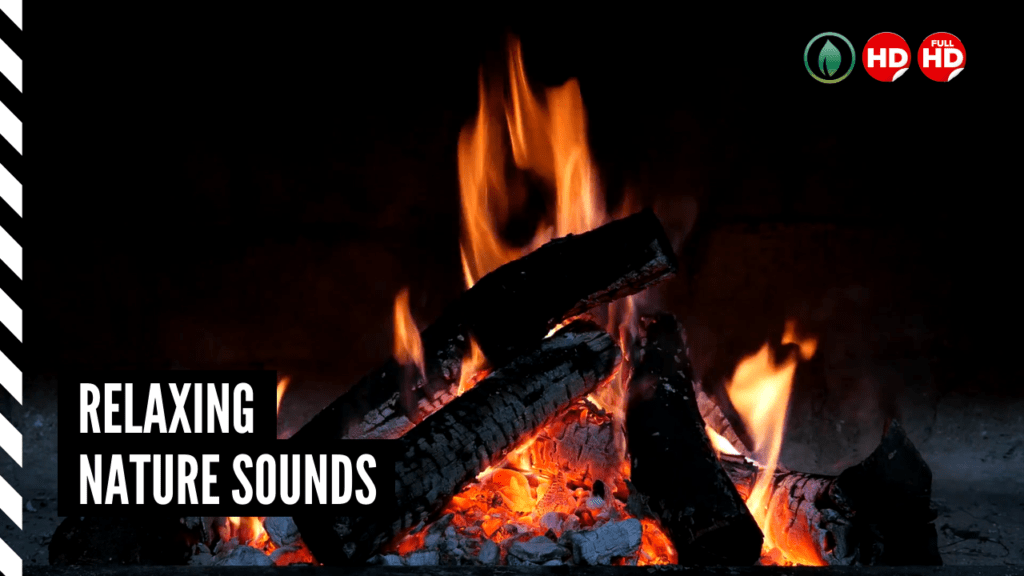 Relaxing Nature Sound Fireplace & Crackling Fire Sounds for Relaxation, and More Thumbnail